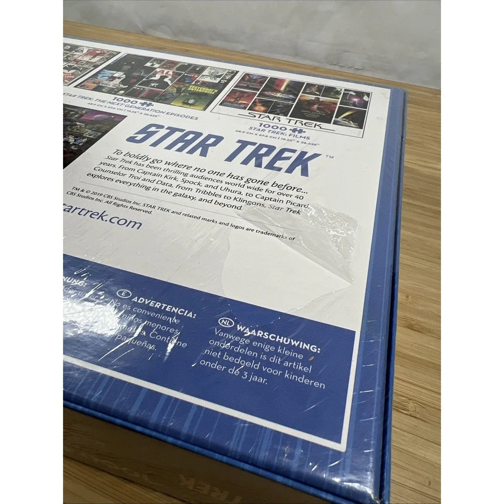 Star Trek Original Series Cobble Hill 1000 Piece Puzzle & Poster NEW Sealed 2019